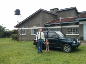 Harry and I with our 'monster truck' prior to me leaving for my first day at the hospital